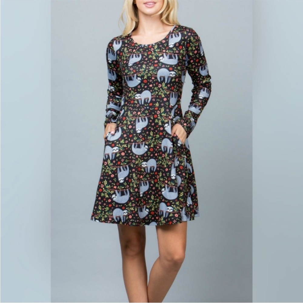 LA Soul Sloth Knit Dress